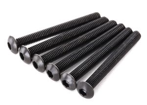 Traxxas 2616 Screws, 3x27mm button-head machine (hex drive) (6)