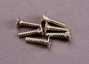 Traxxas 2648 Screws, 3x12mm countersunk self-tapping (6)