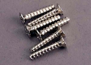 Traxxas 2649 Screws, 3x15mm countersunk self-tapping (6)