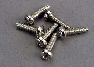Traxxas 2675 Screws, 3x10mm roundhead self-tapping (6)