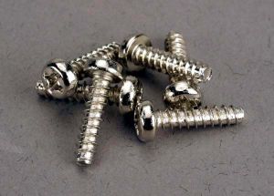 Traxxas 2676 Screws, 3x12mm roundhead self-tapping (6)