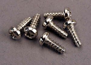 Traxxas 2682 Screws, 3x8mm roundhead self-tapping (6)