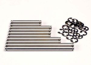 Traxxas 2739 Suspension Pin Set, Stainless steel. (W/E-Clips) (TRX®-1)