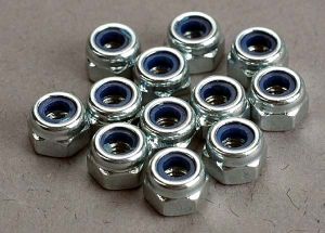 Traxxas 2745 Nuts, 3mm nylon locking (12)