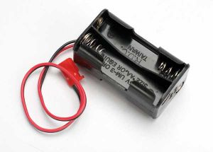 Traxxas 3039 Battery holder, 4-cell (no on/off switch) (for Jato and others that use a male Futaba style connector)