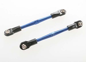 Traxxas 3139A Turnbuckles, aluminum (blue-anodized), toe links, 59mm (2) (assembled w/ rod ends & hollow balls) (requires 5mm aluminum wrench #5477)