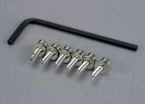 Traxxas 3159 Screws, 3x10mm cap-head machine (hex drive) (6)/ lock washers (6)/ hex wrench