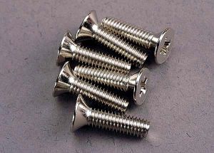 Traxxas 3167 Screws, 4x15mm countersunk machine (6)