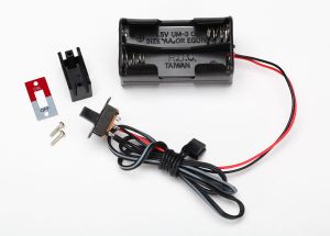 Traxxas 3170X Battery holder, 4-cell/ on-off switch