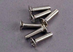 Traxxas 3178 Screws, 3x12mm countersunk machine (6)