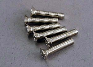 Traxxas 3179 Screws, 3x15mm countersunk machine (6)