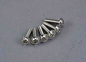Traxxas 3186 Screws, 3x12mm washerhead machine (6)