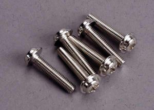 Traxxas 3187 Screws, 3x15mm washerhead machine (6)