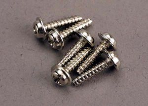 Traxxas 3286 3x12mm Self-Tapping Washerhead Screws (6)