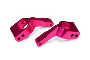 Traxxas 3652P Aluminum Stub Axle Carrier (Pink) (2)