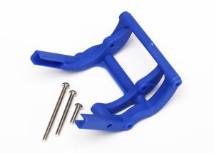 Traxxas 3677X Blue Wheelie Bar Mount & Screws