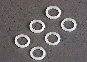 Traxxas 3685 Plastic Washers (White) (6)