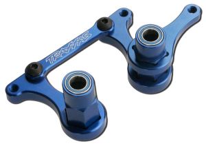 Traxxas 3743A Steering bellcranks, drag link (blue-anodized 6061-T6 aluminum)/ 5x8mm ball bearings (4)/ hardware (assembled)