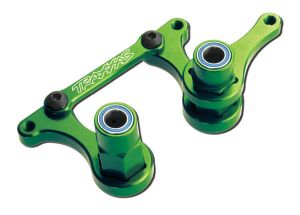 Traxxas 3743G Steering bellcranks, drag link (green-anodized 6061-T6 aluminum)/ 5x8mm ball bearings (4)/ hardware (assembled)
