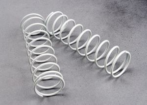 Traxxas 3757X Springs, white (rear) (2)