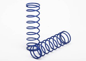 Traxxas 3758T Springs, blue (front) (2)