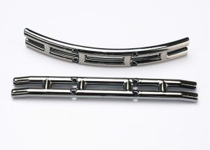 Traxxas 3926 Front & Rear Bumper Set (Black Chrome) (3908)