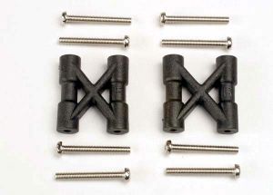 Traxxas 3930 Bulkhead cross braces (2)/ 3x25mm CS screws (8)