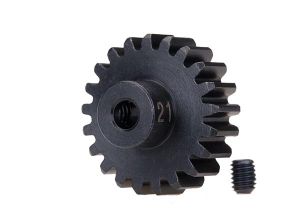 Traxxas 3951X Gear, 21-T pinion (32-p), heavy duty (machined, hardened steel)/ set screw