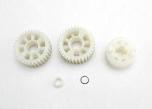 Traxxas 3985X Output gears, 33T (2)/ drive dog carrier/ output shaft spacer