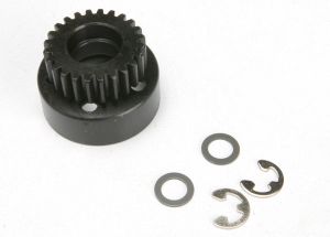 Traxxas 4124 Clutch bell, (24-tooth)/ 5x8x0.5mm fiber washer (2)/ 5mm E-clip (requires #4611-ball bearings, 5x11x4mm (2))
