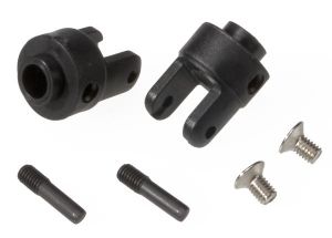 Traxxas 4628R Differential Output Yokes (Black) (VXL) (2)