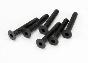 Traxxas 4857 3x20mm Flat Head Hex Screw (6)