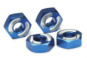 Traxxas 4954X Aluminum Hex Wheel Hubs w/2.5x12mm Axle Pins (Blue) (2)