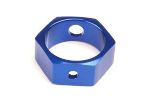 Traxxas 4966X Aluminum Hex Brake Adapter (Blue) (TMX .15, 2.5 & 3.3)