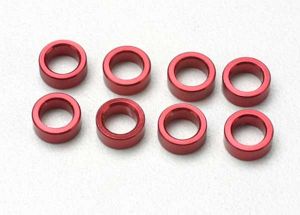 Traxxas 5133 Pushrod Spacer (aluminum, red) (use with 5318 or 5318X pushrod and 5358 progressive 2 rockers) (8)