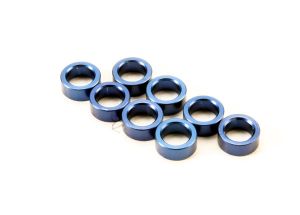 Traxxas 5133A Pushrod Spacers (aluminum, blue) (use with 5318 or 5318X pushrod and 5358 progressive 2 rockers) (8)