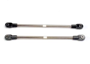 Traxxas 5138 Turnbuckles, 106mm (front tie rods) (2) (includes installed rod ends and hollow ball connectors)