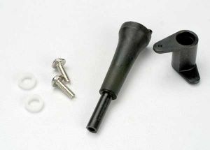 Traxxas 5167 Slide carb linkage bellcrank post/ 5x8x2.5 plastic bushing (2)/ bellcrank/ 5x8x0.5 fiber washer (2)/ 3x10 WM