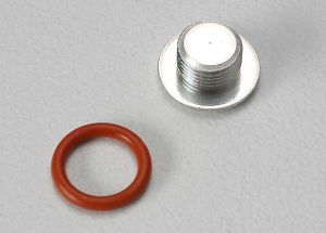 Traxxas 5240 Carburetor end cap with 6.2x1.2 mm O-ring for TRX® 2.5, 2.5R, and 3.3 engines.