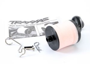 Traxxas 5267 Air filter body (high-volume)/ filter support/ cap/ foam filter, pre-filter/ T-Maxx® filter base (angled)/ wire mount/ hardware (1 each) (Fits Maxx® trucks) (TRX® 2.5, 2.5R, 3.3)