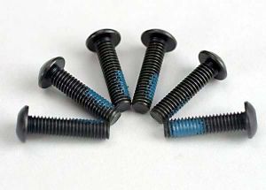 Traxxas 5282 Screws, 3x12mm button-head machine (6) (starter attachment screws with threadlock)