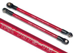 Traxxas 5319X Push rod (aluminum) (assembled with rod ends) (2) (red) (use with #5359 progressive 3 rockers)