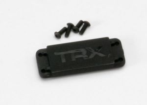 Traxxas 5326X Cover plate, steering servo/ 3x8 BCS (4)