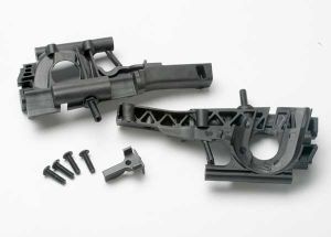 Traxxas 5330 Bulkhead, front (L&R halves)/ diff retainer/ 4x14mm BCS (4)