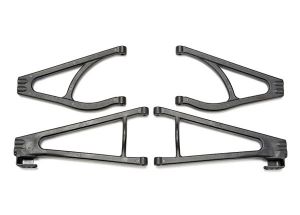 Traxxas 5333R Suspension arm set, adjustable wheelbase (lengthens wheelbase 10mm or 19mm) (suspension arm upper (2)/ suspension arm lower (2)/ bumper mount spacers (2)/ 4x16BCS (2))