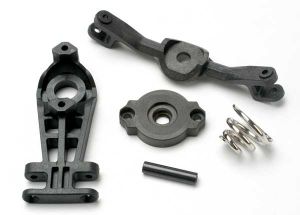 Traxxas 5344 Steering arm (upper & lower)/ servo saver/ servo saver spring/ steering arm shaft