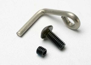 Traxxas 5346 Hanger, metal wire (for tuned pipe)/ 4mm GS (1)/ 4x10 BCS (1)