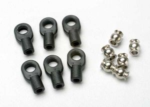 Traxxas 5349 Rod ends, small, with hollow balls (6) (for Revo® steering linkage)
