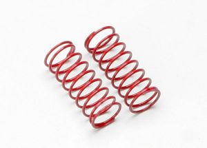 Traxxas 5433A Spring, shock (red) (GTR) (1.4 rate double pink stripe)