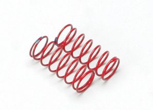 Traxxas 5434A Spring, shock (red) (GTR) (1.6 rate double blue stripe) (1 pair)
